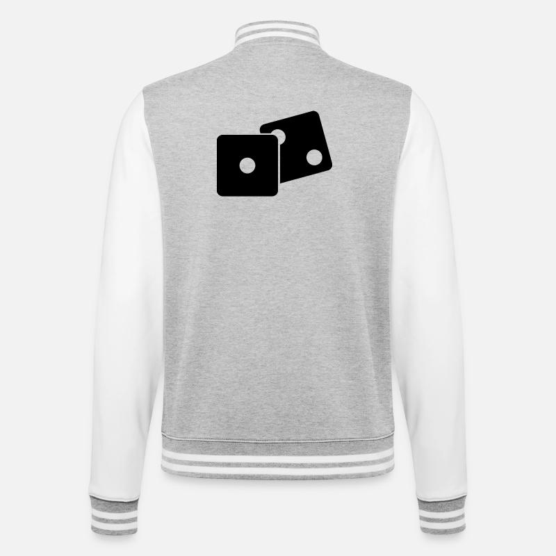 Says - College Sweat Jacket - heather grey/white