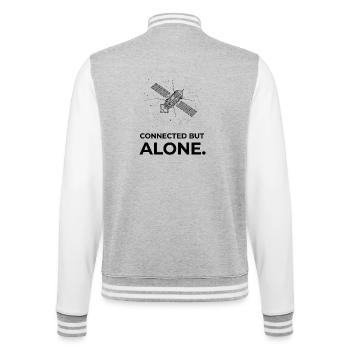 Living in the big city - College Sweat Jacket - heather grey/white - Back - Marisol (170cm)