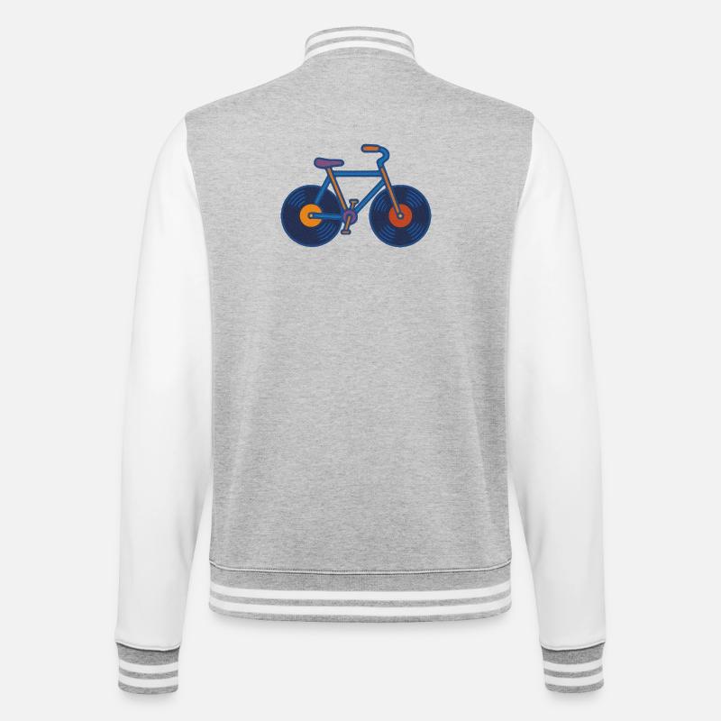 Vinyl Cycle Echo - College-Sweatjacke - Grau meliert/Weiß