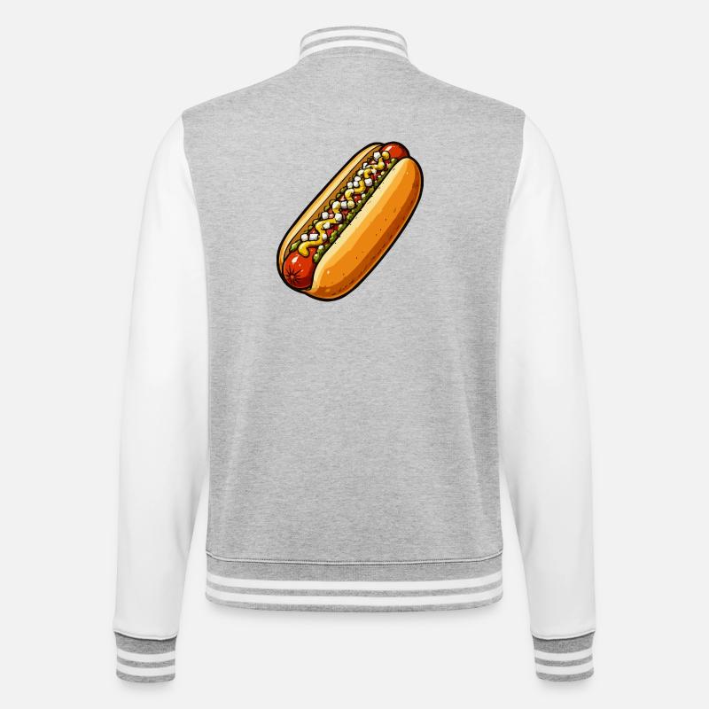 sandwich-1 - College Sweat Jacket - heather grey/white
