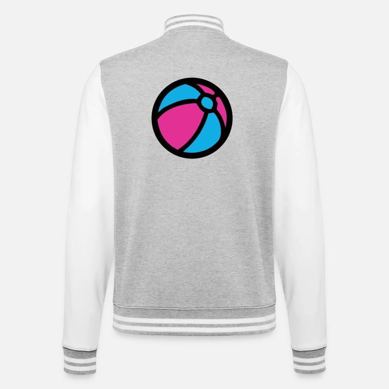 Water Polo Beach Summer Icon - College Sweat Jacket - heather grey/white