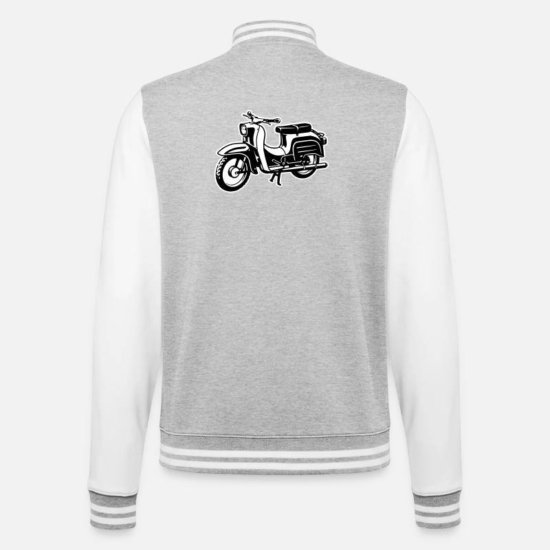 Schwalbe - two-tone - College Sweat Jacket - heather grey/white