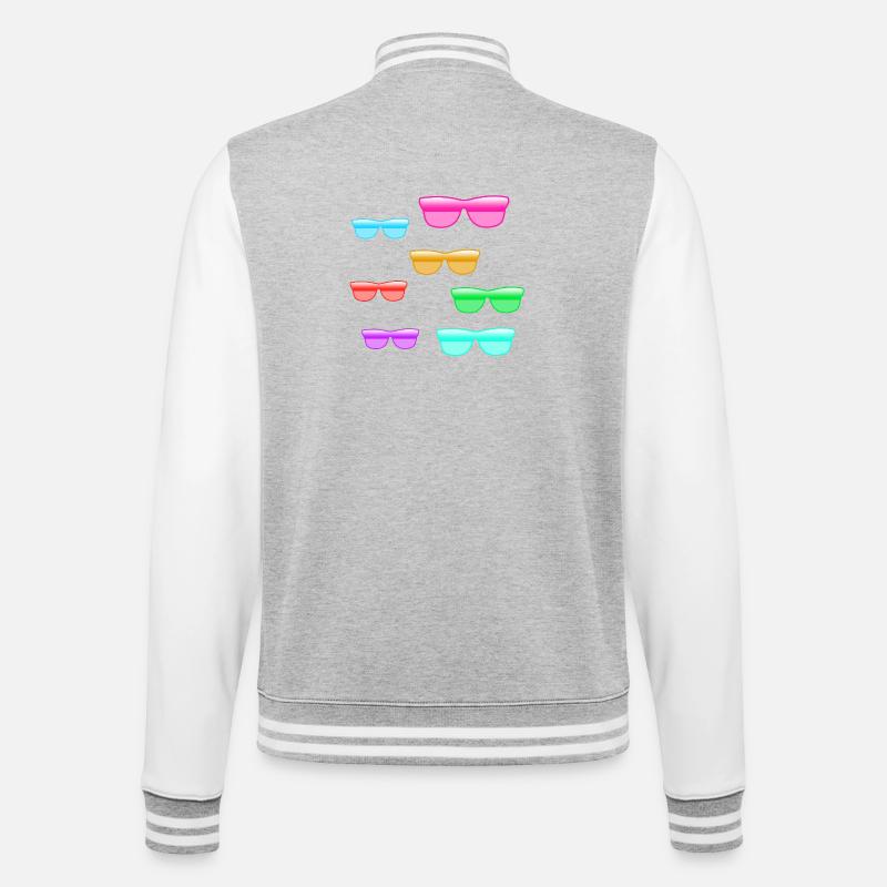 Sunglasses - College Sweat Jacket - heather grey/white