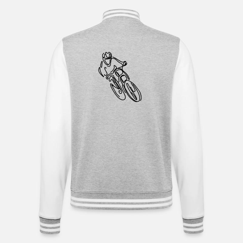 VTT Descente - Veste Teddy - gris chiné / blanc