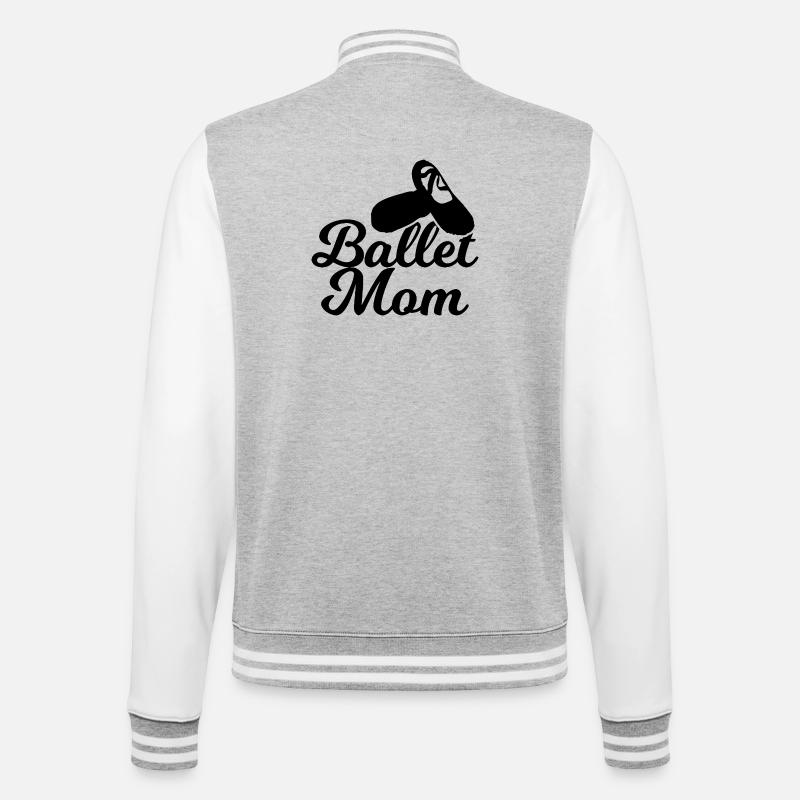 Ballet Mama - Veste Teddy - gris chiné / blanc