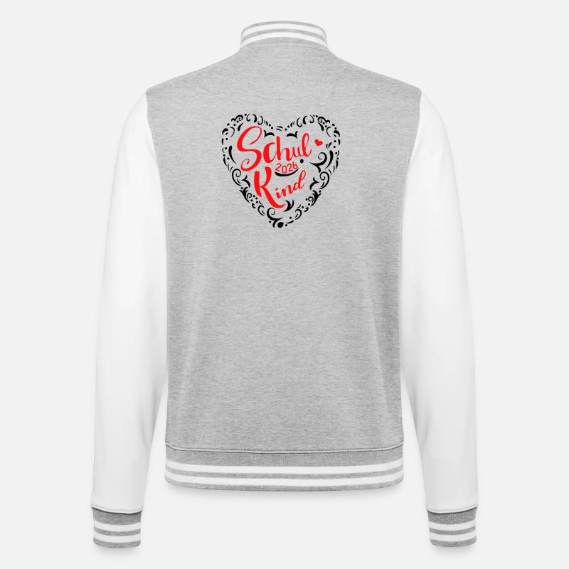 Schoolchild 2026 - College Sweat Jacket - heather grey/white
