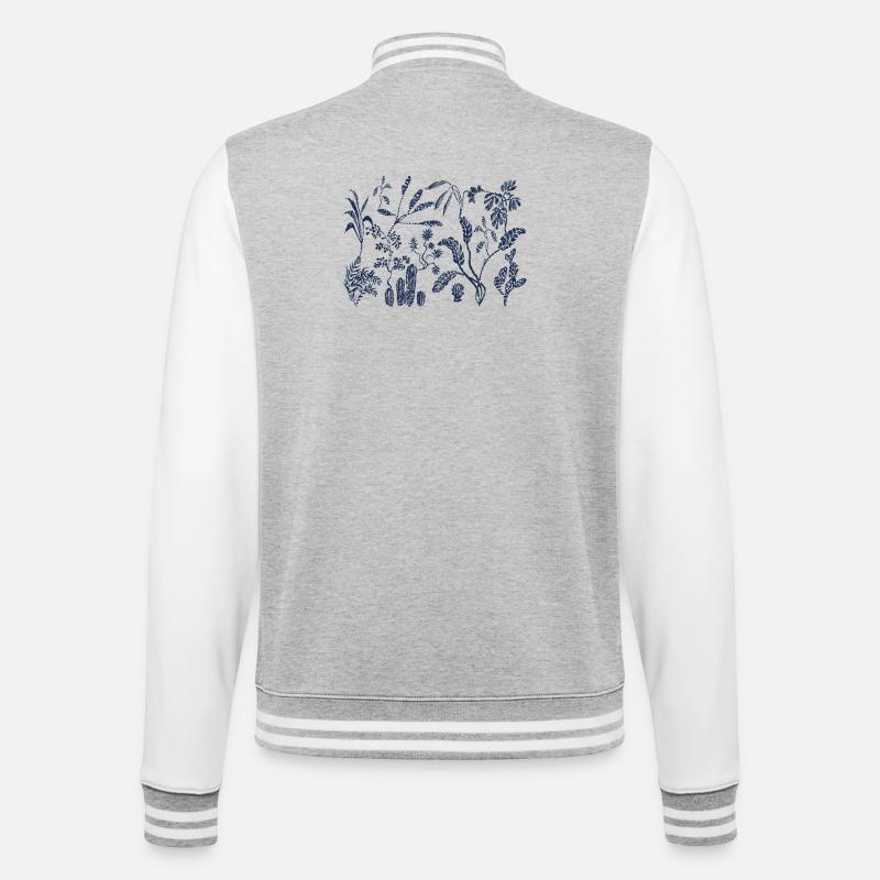 jungle - Veste Teddy - gris chiné / blanc