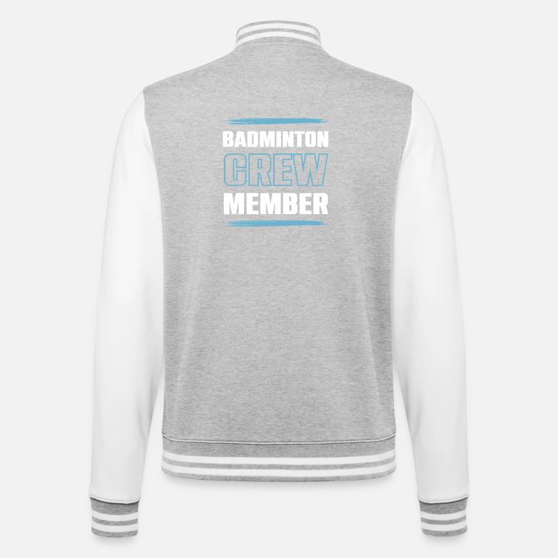 Badminton Crew - College Sweat Jacket - heather grey/white