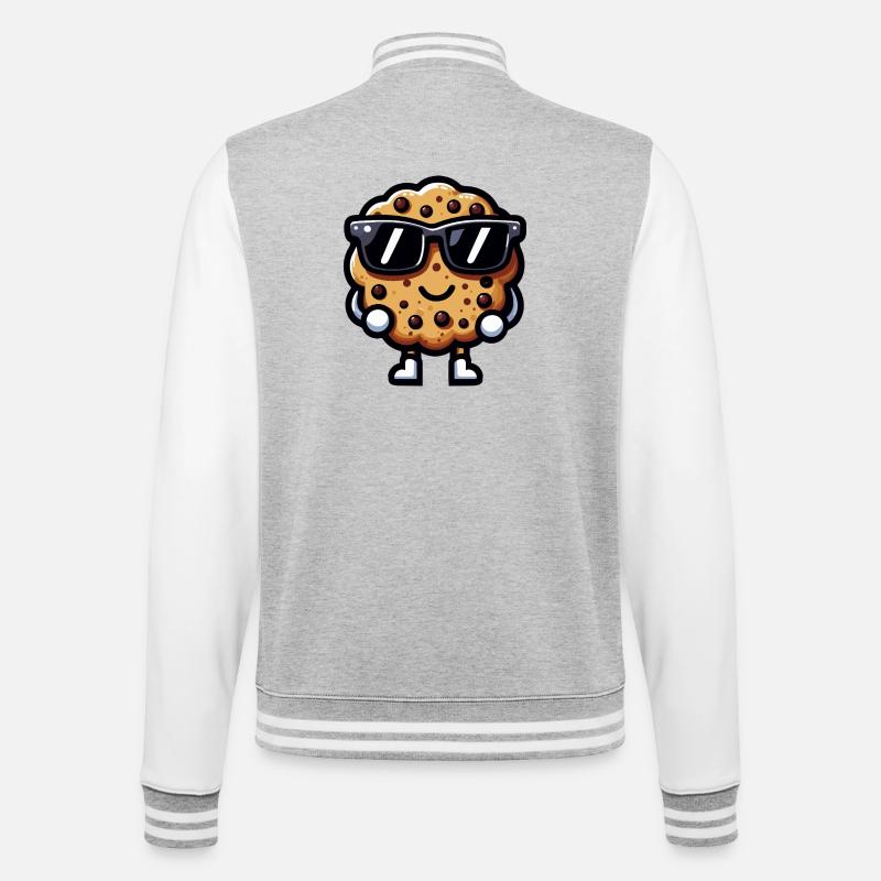 Cookie chic sunglasses - College Sweat Jacket - heather grey/white