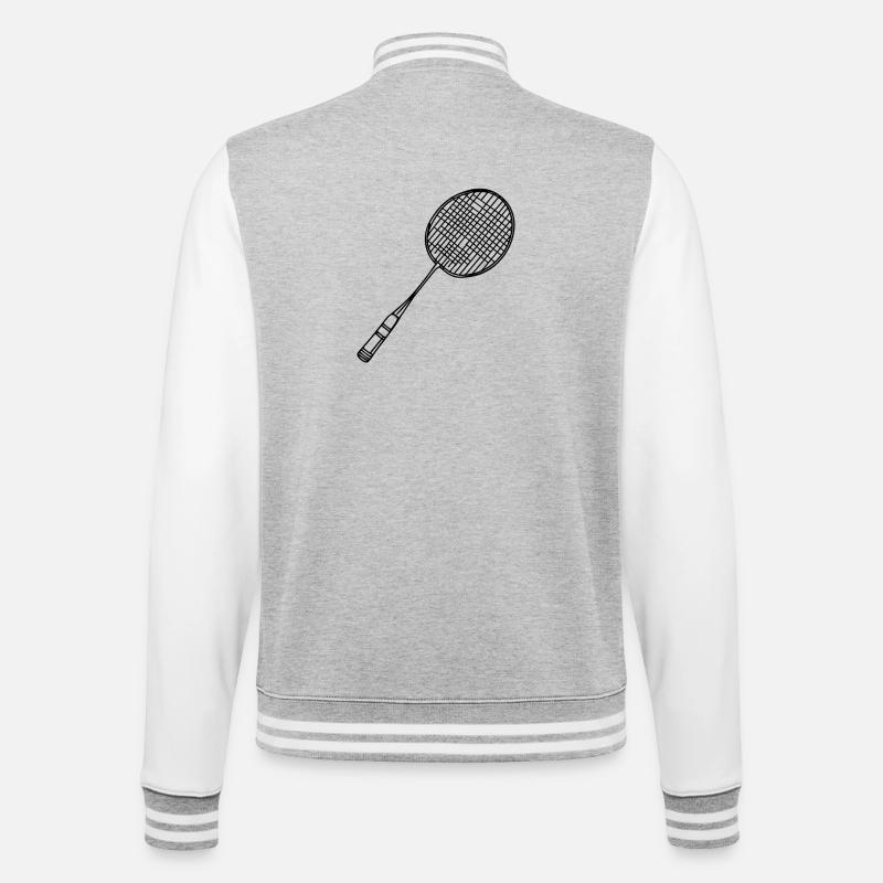 Raquettes de badminton - Veste Teddy - gris chiné / blanc