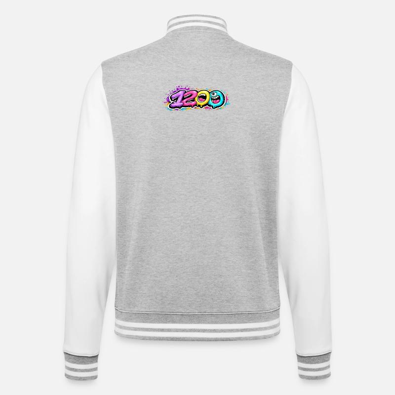 1200 Bubbleface - Veste Teddy - gris chiné / blanc