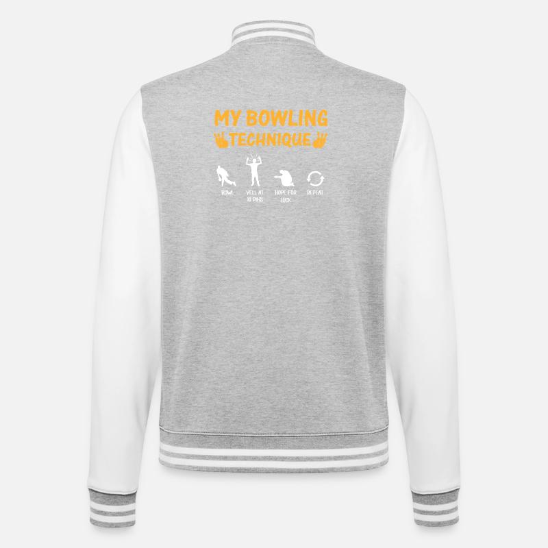 Mon Tee de Technique de Bowling - Veste Teddy - gris chiné / blanc
