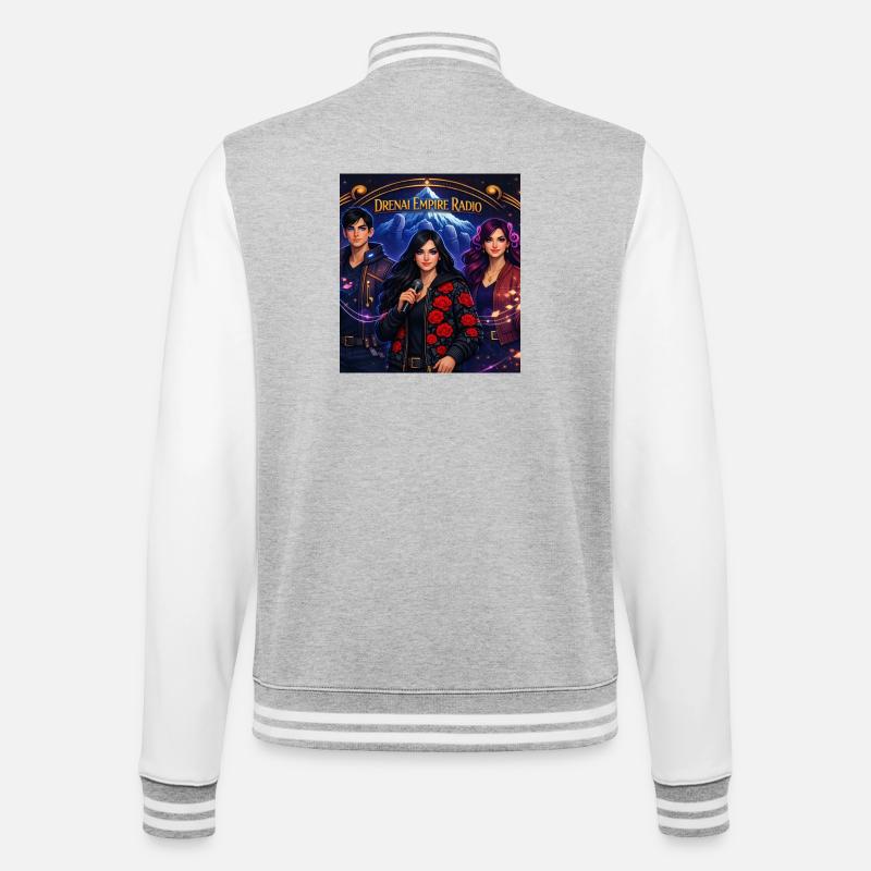 Radio Banner Tee - Veste Teddy - gris chiné / blanc