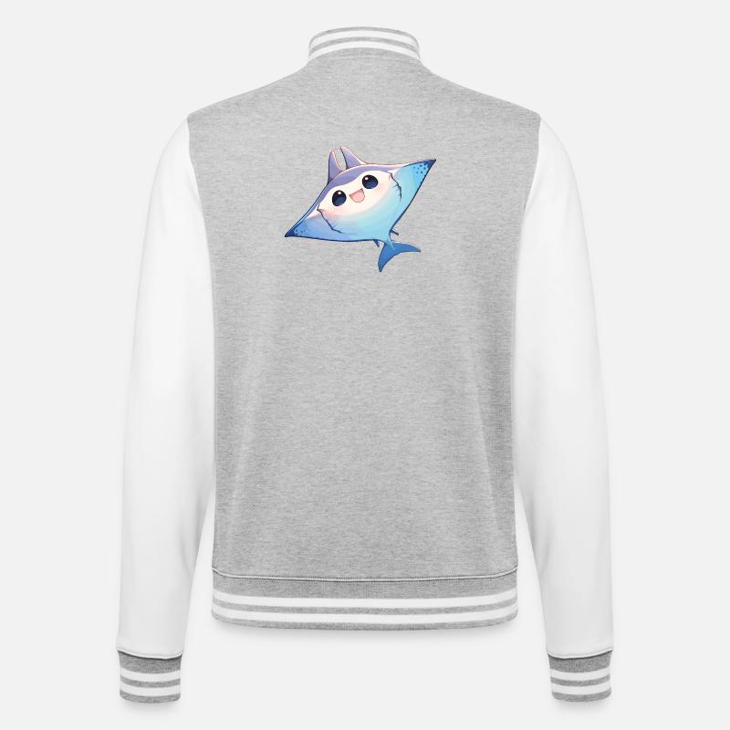 Rays Manta Rays - College Sweat Jacket - heather grey/white
