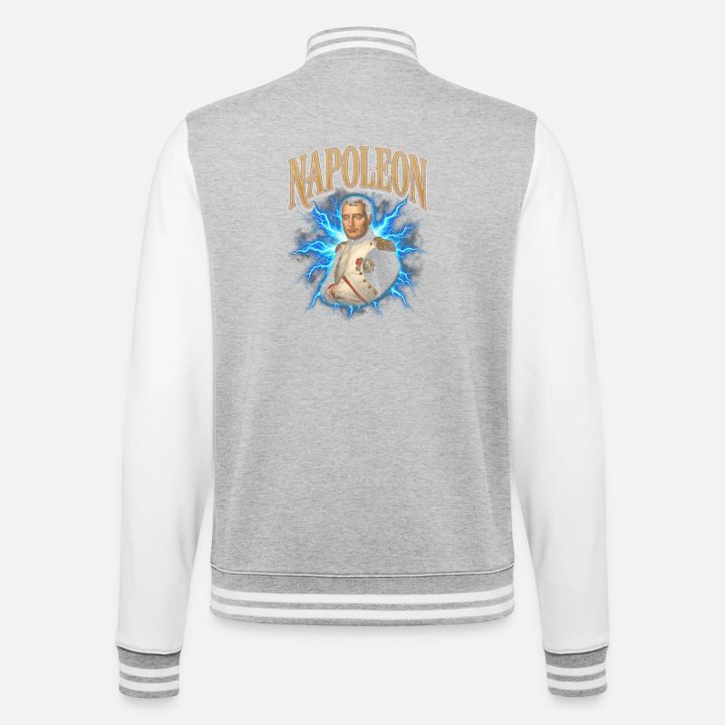 Napoleon Flashlight Aura - College Sweat Jacket - heather grey/white