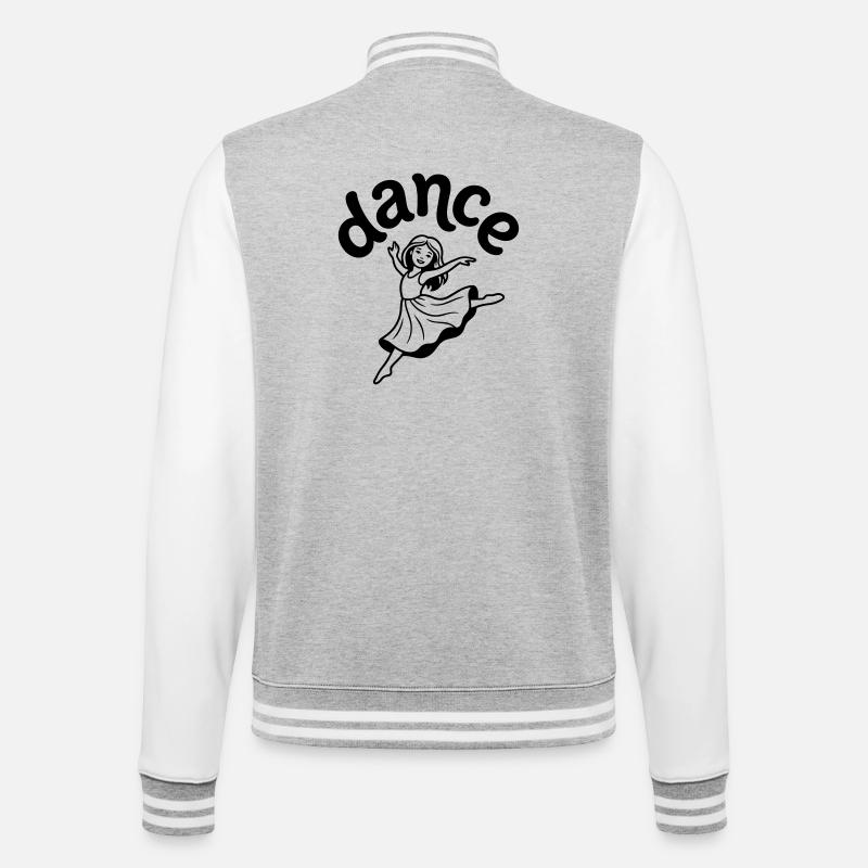 danseuse - Veste Teddy - gris chiné / blanc