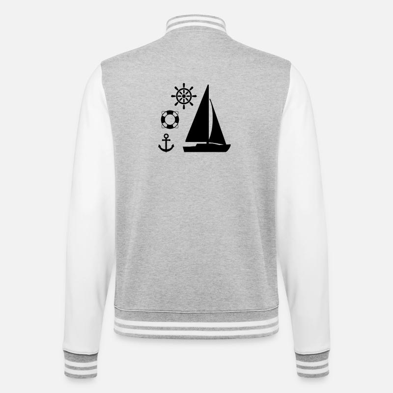 Voile - Veste Teddy - gris chiné / blanc