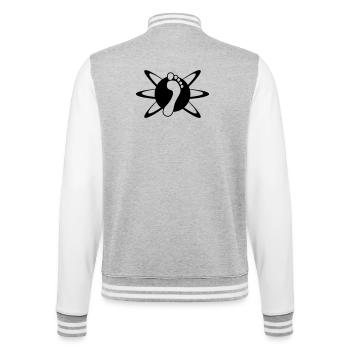 Celebrate Barefoot - Celebrate Barefoot 2 - College Sweat Jacket - heather grey/white - Back - Marisol (170cm)