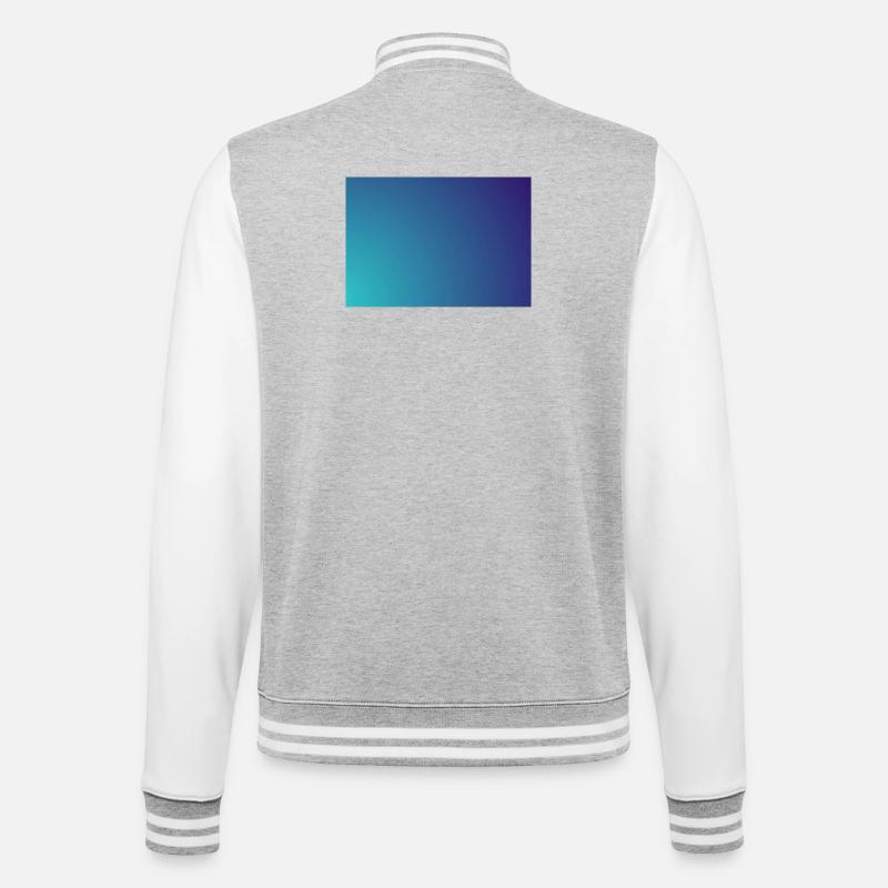 Gradient cyan-violet en cercle - Veste Teddy - gris chiné / blanc