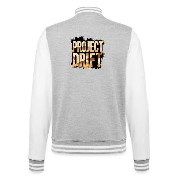 Project Drift Camouflage Racing Statement - College Sweat Jacket - heather grey/white - Back - Marisol (170cm)