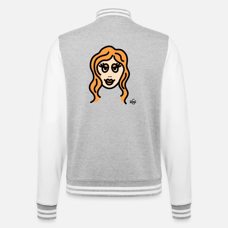 Virgo tall - College Sweat Jacket - heather grey/white