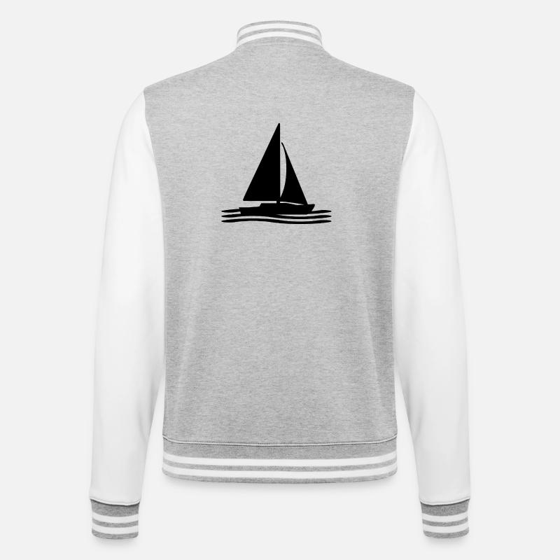 Voile - Veste Teddy - gris chiné / blanc