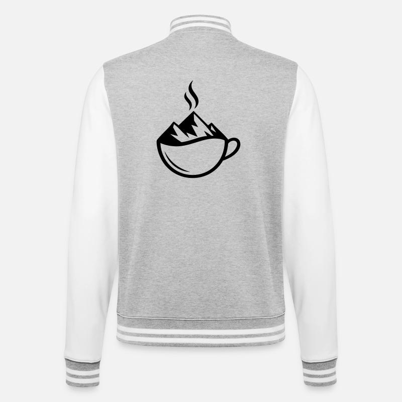 Tasse d’extérieur Mountain Coffee - Veste Teddy - gris chiné / blanc