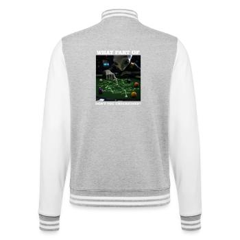 Billard Physique Extraterrestre Joueur de nerds Joueur de billard - Veste Teddy - gris chiné / blanc - Dos - Marisol (170cm)