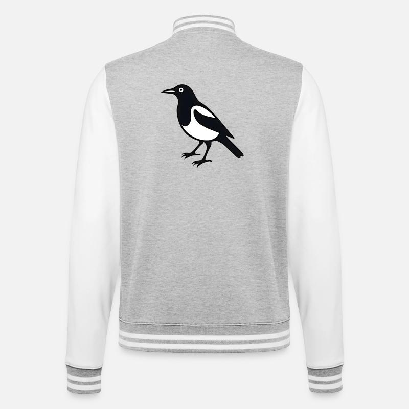 Pie Bird - Veste Teddy - gris chiné / blanc