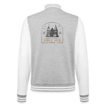  Lübeck Holstentor Since 1478 Built To Last Est - College-Sweatjacke - Grau meliert/Weiß - Hinten - Marisol (170cm)