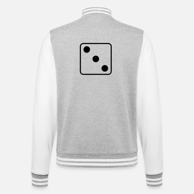 Dit - Veste Teddy - gris chiné / blanc