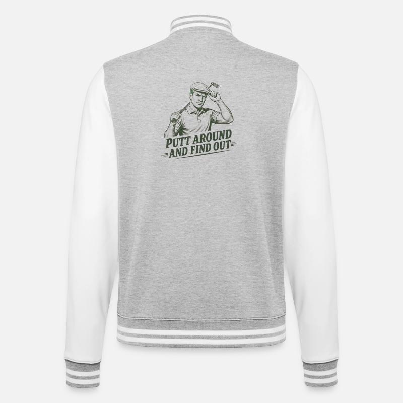 Putt un peu et découvre : - Veste Teddy - gris chiné / blanc