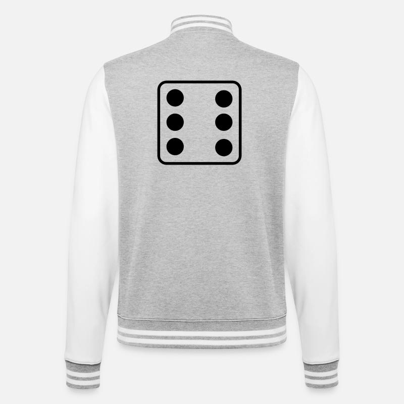 Says - College Sweat Jacket - heather grey/white