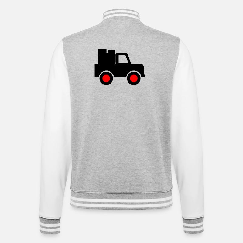 Car - College Sweat Jacket - heather grey/white