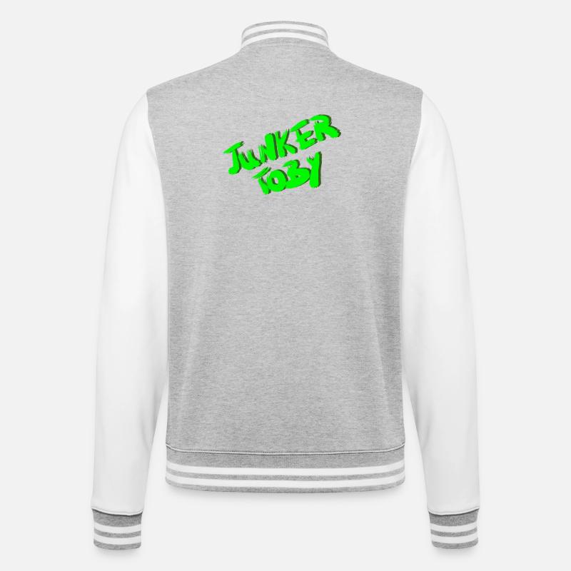 Junker Toby - Veste Teddy - gris chiné / blanc