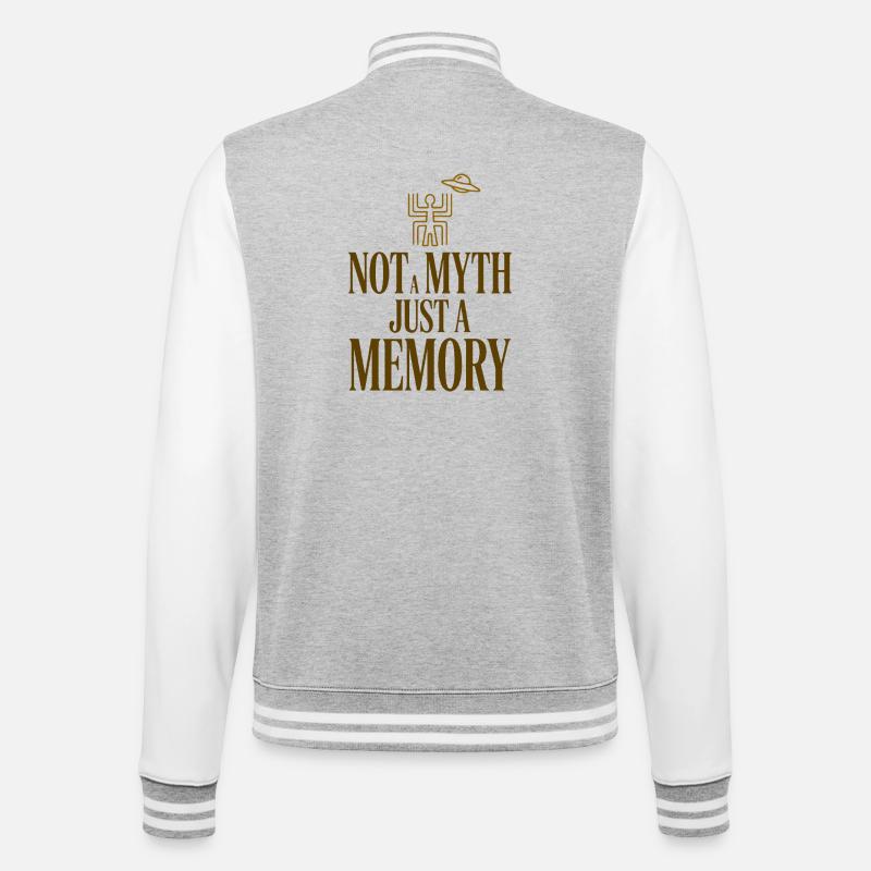 Not A Myth Memory - College Sweat Jacket - heather grey/white