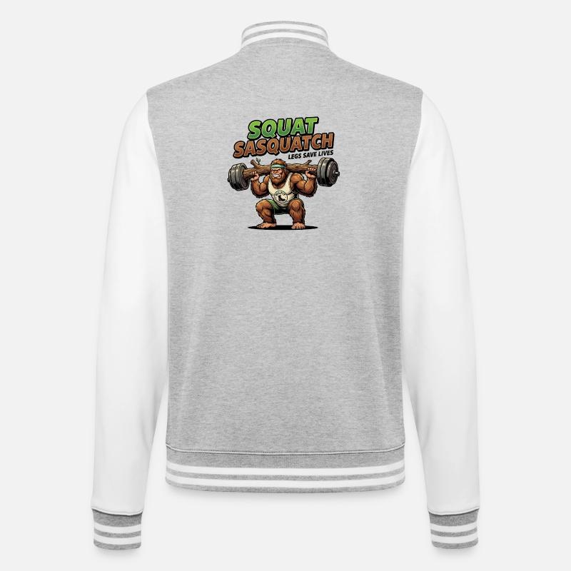 Puissance de squat Sasquatch - Veste Teddy - gris chiné / blanc