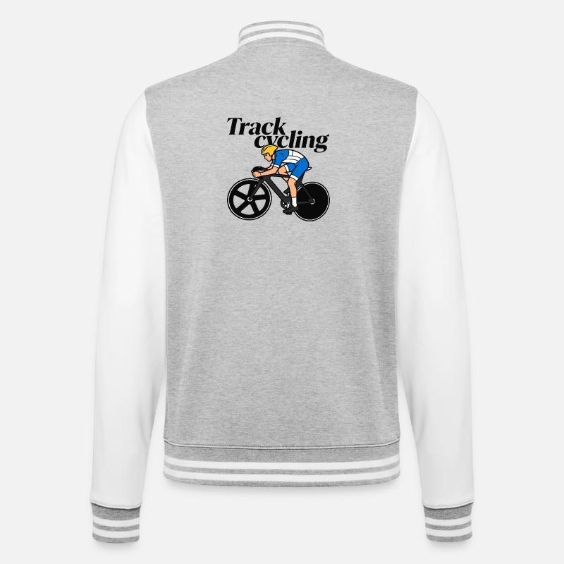 Track bikes - College Sweat Jacket - heather grey/white
