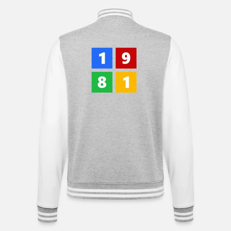 1981 - College Sweat Jacket - heather grey/white