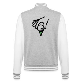Golf Ball Tee Tee Golf Golf Club Golfer - Veste Teddy - gris chiné / blanc - Dos - Marisol (170cm)