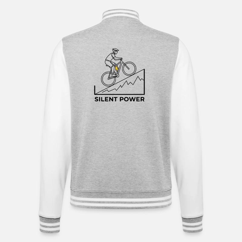 Montée éclair - Veste Teddy - gris chiné / blanc