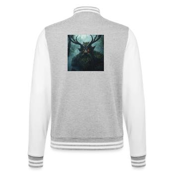 Leszy – Gardien de la Forêt Ancienne - Veste Teddy - gris chiné / blanc - Dos - Marisol (170cm)