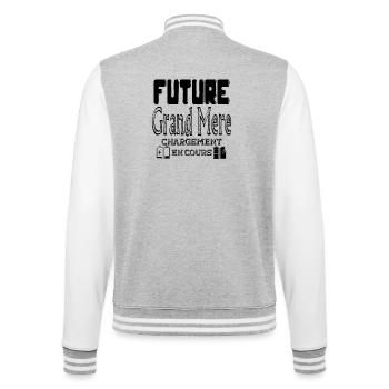 Future Grand Mère Chargement En Cours - Veste Teddy - gris chiné / blanc - Dos - Marisol (170cm)