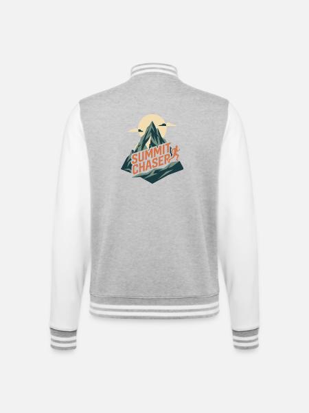 Trail Running - Poursuiveur de sommet - Veste Teddy - gris chiné / blanc