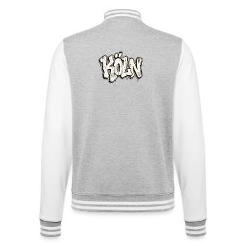 Cologne Graffiti Hip Hop - College Sweat Jacket - heather grey/white - Back - Marisol (170cm)