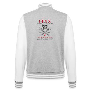 Gen X – Élevé à l’extérieur est resté dur - Veste Teddy - gris chiné / blanc - Dos - Marisol (170cm)