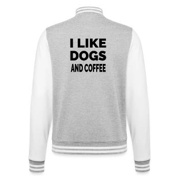 canine - College Sweat Jacket - heather grey/white - Back - Marisol (170cm)