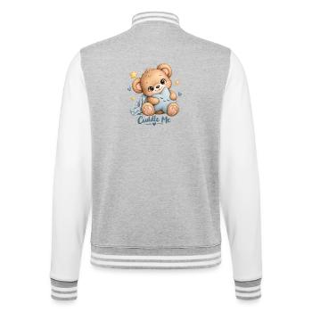 Kuscheltier Sternenfreund - College-Sweatjacke - Grau meliert/Weiß - Hinten - Marisol (170cm)