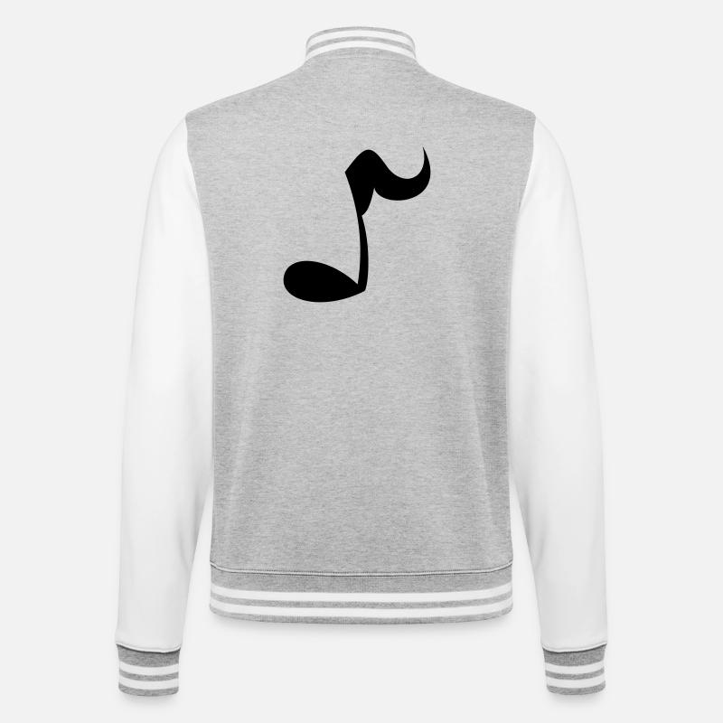 Note - Veste Teddy - gris chiné / blanc