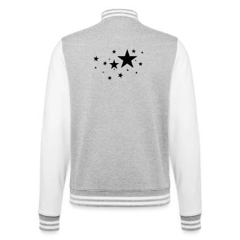 Étoiles - Veste Teddy - gris chiné / blanc - Dos - Marisol (170cm)